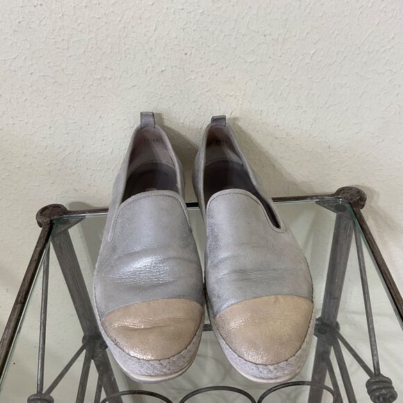 Paul Green Joaquin Espadrille in silver and gold metallic size 7 US/ 4.5 UK - Picture 2 of 11